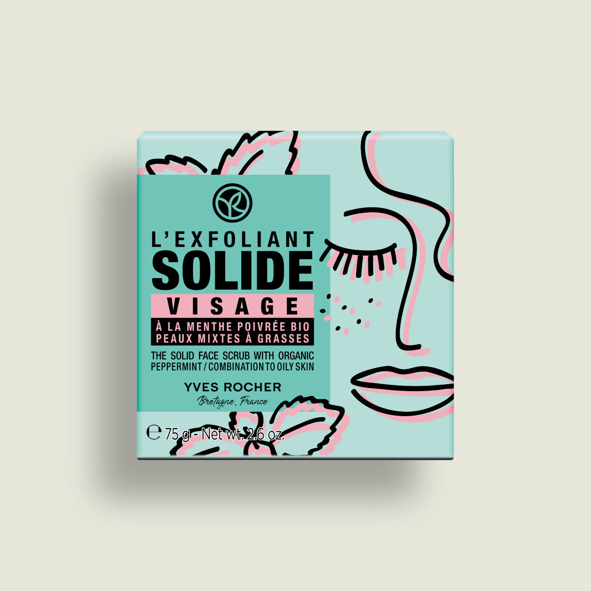 有機薄荷淨肌潔面磨砂皂