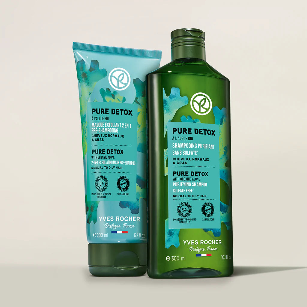 Pure Detox 2-in-1 Exfoliating Mask Pre-Shampoo 300ml