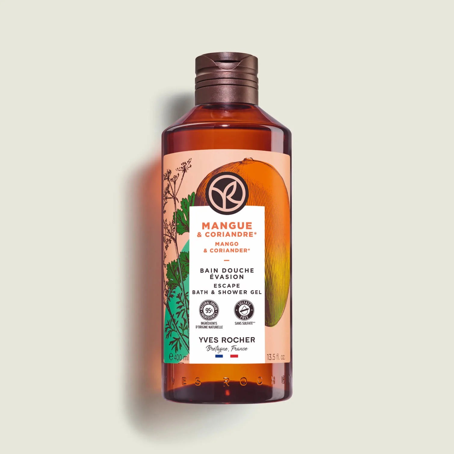 Energizing Mango Coriander Bath and Shower Gel 400ml