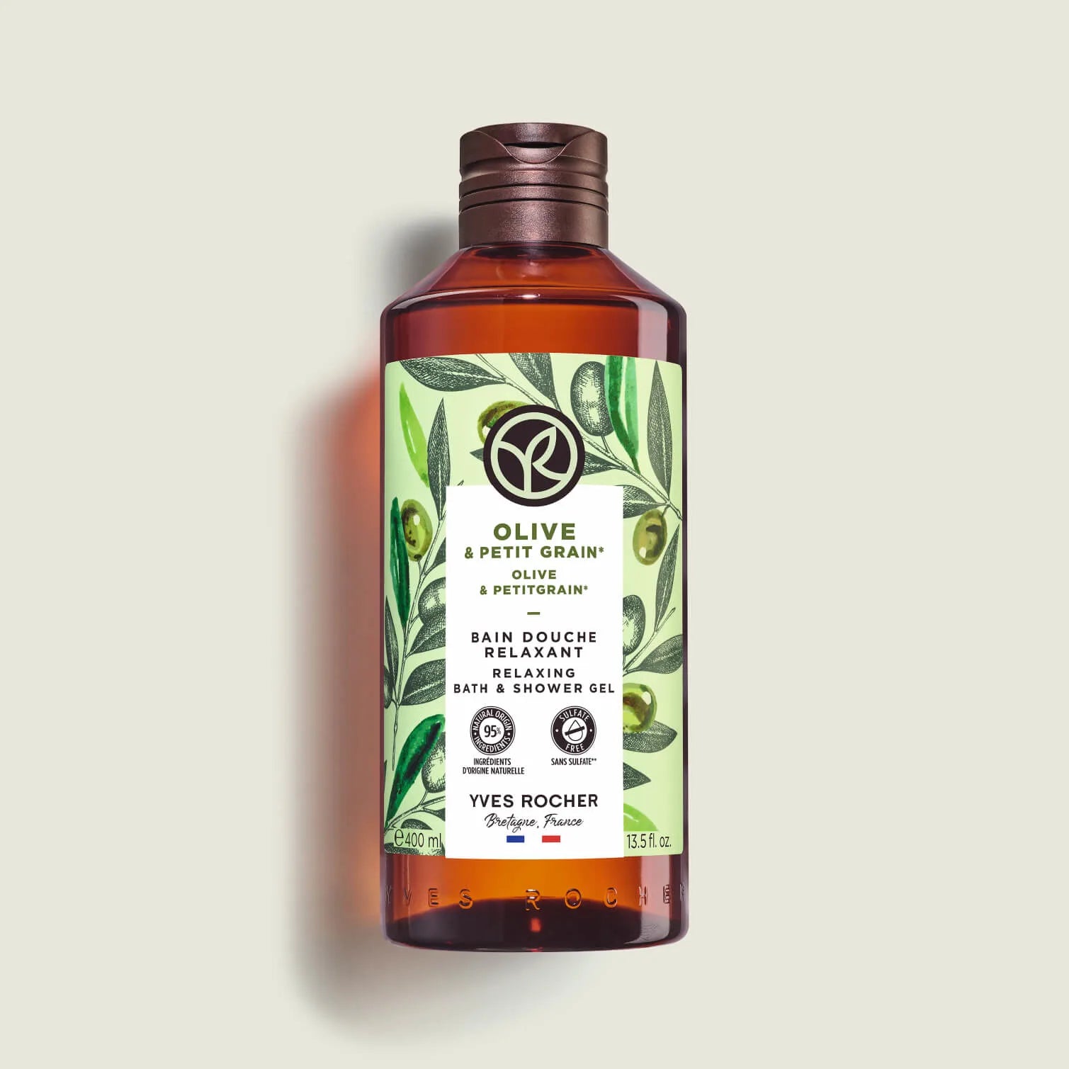 Relaxing Olive Petitgrain Bath and Shower Gel 400ml