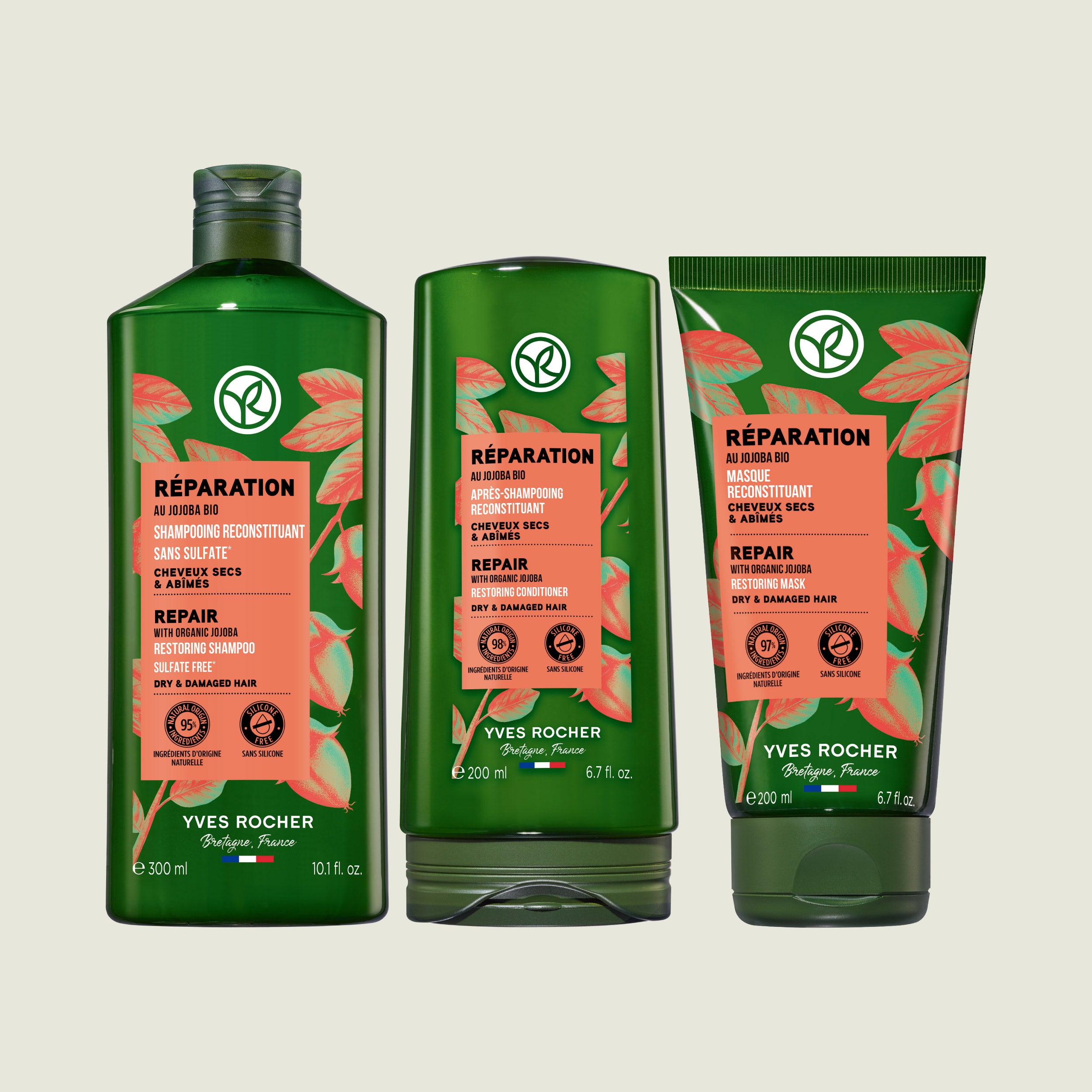 Repair Shampoo + Conditioner + Mask Set