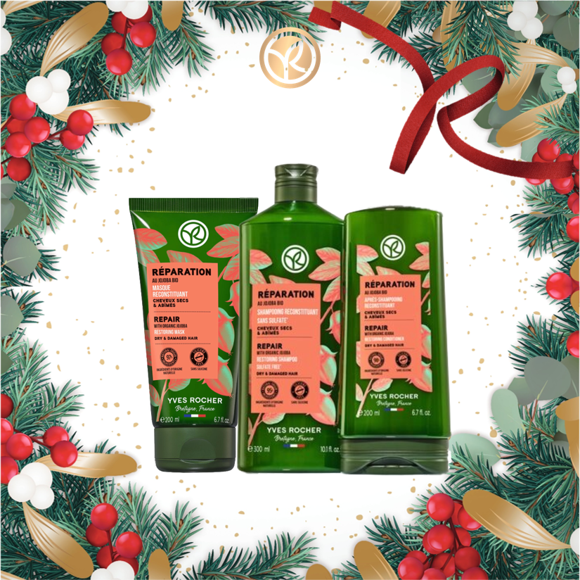 [節日套裝] 可可巴深層修復洗護套裝