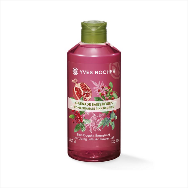 Energizing Pomegranate Pink Peppercorn Bath and Shower Gel 400ml
