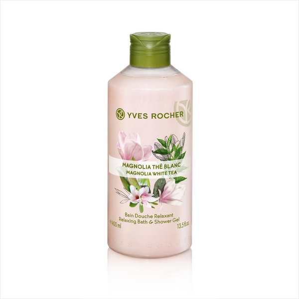Relaxing Magnolia and White Tea Bath and Shower Gel 400ml